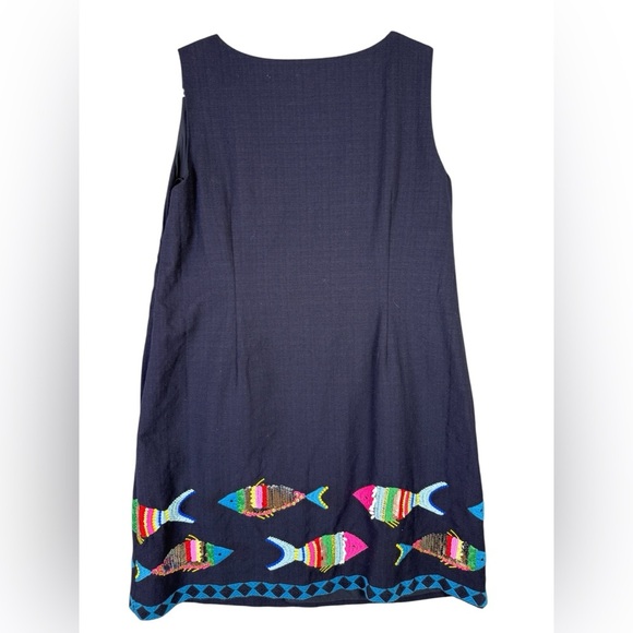 Talbots sequin fish embroidered sheath dress size 22 NWOT - Picture 2 of 8